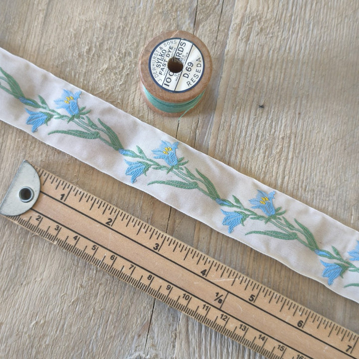 Kafka Bluebell Ribbon 32 mm wide - per 50cm length