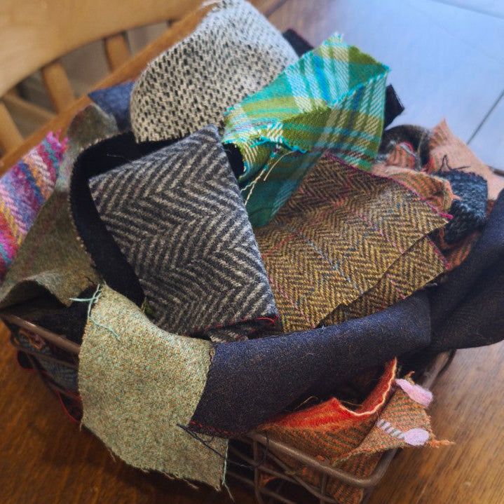 Wool Tweed Scrap Bag 500g