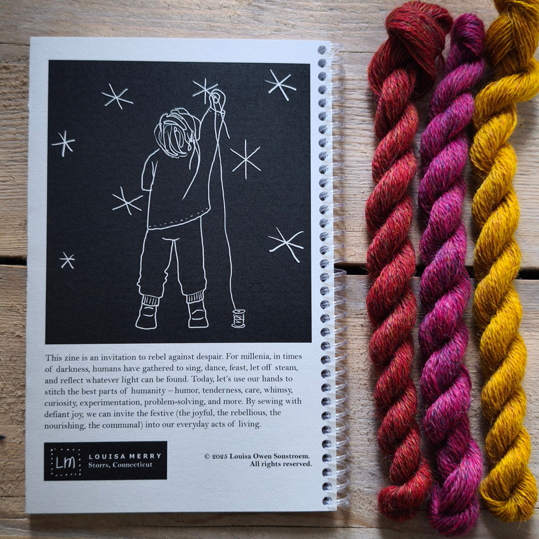 Festive Hand Sewing by Louisa Owen Sonstroem