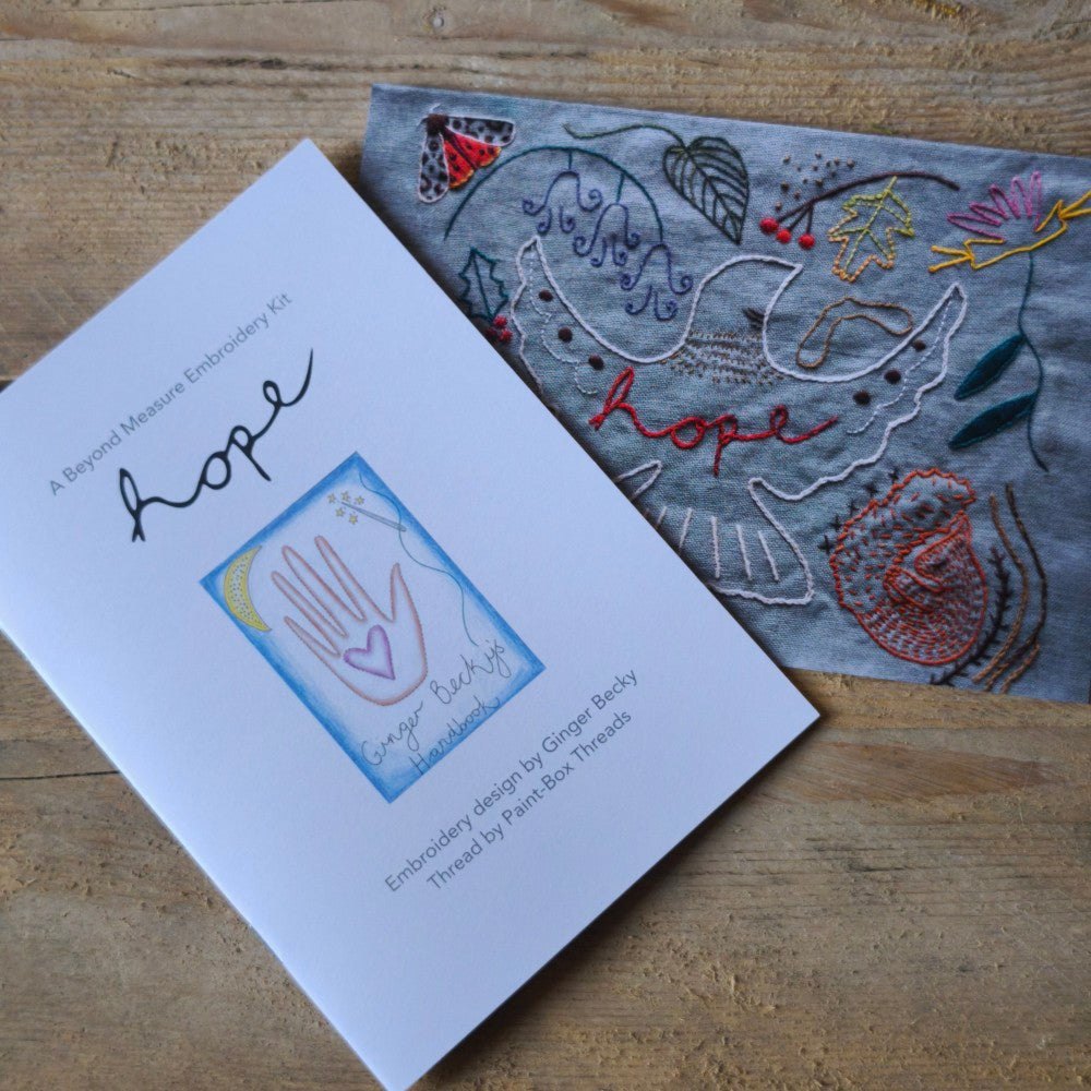 Hope Embroidery Kit designed by Ginger Becky