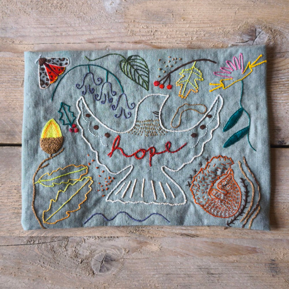 Hope Embroidery Kit designed by Ginger Becky