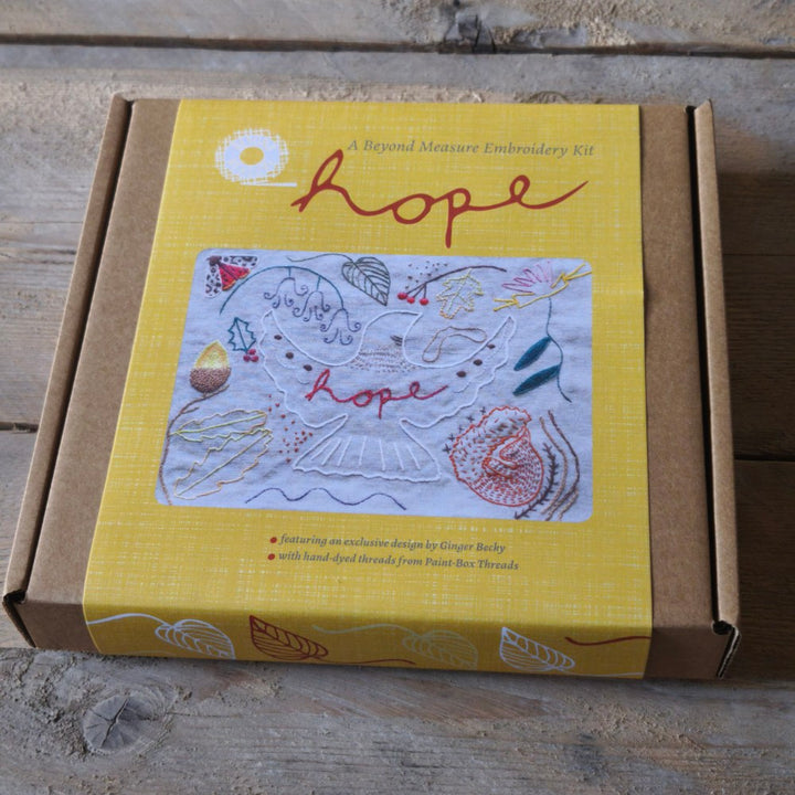 Hope Embroidery Kit designed by Ginger Becky