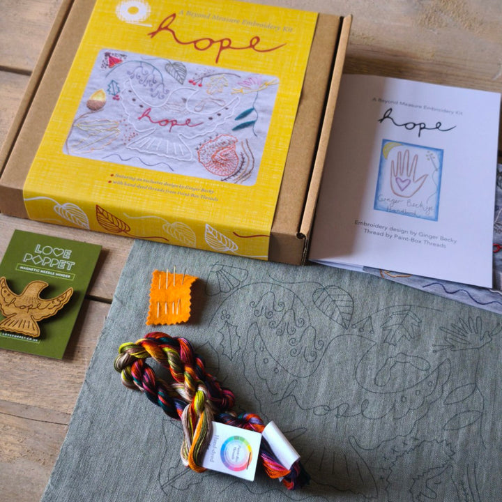 Hope Embroidery Kit designed by Ginger Becky
