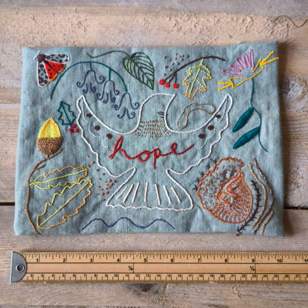 Hope Embroidery Kit designed by Ginger Becky