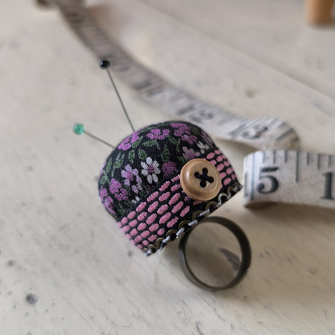 Mini Pincushion Ring by Wychbury Designs