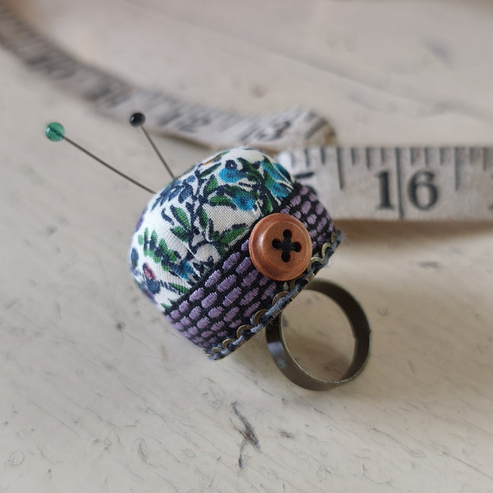 Mini Pincushion Ring by Wychbury Designs