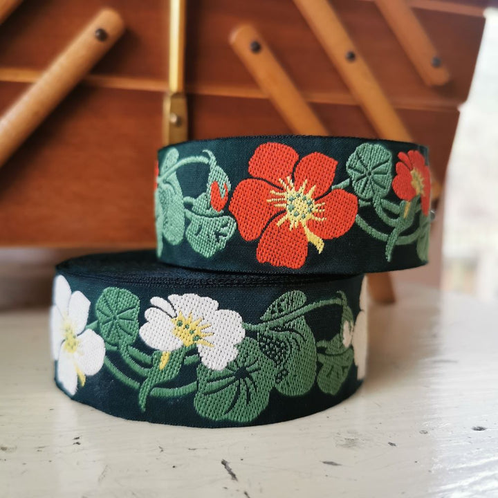 Kafka Nasturtium Ribbon 32mm wide - per 50cm length