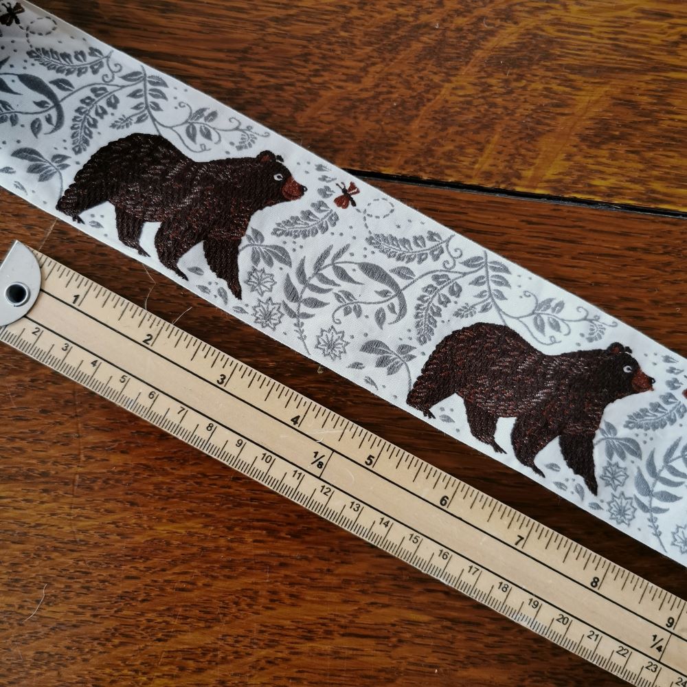 Kafka Bear Ribbon 60mm wide - per 50 cm length