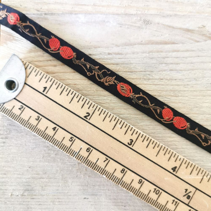 Kafka Rosehip Ribbon 10mm wide - per metre