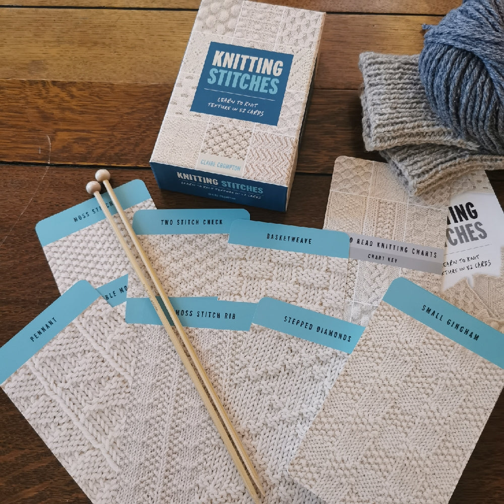 The Knitting Stitches Card Deck by Claire Crompton