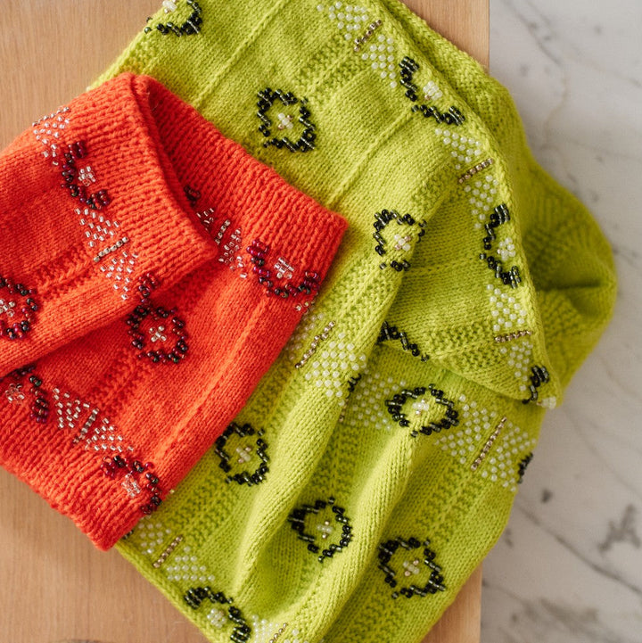 Beaded Colourwork - A Modern Approach to Knitting with Beads by Jeanette Sloan - pre-order for 29 Jan