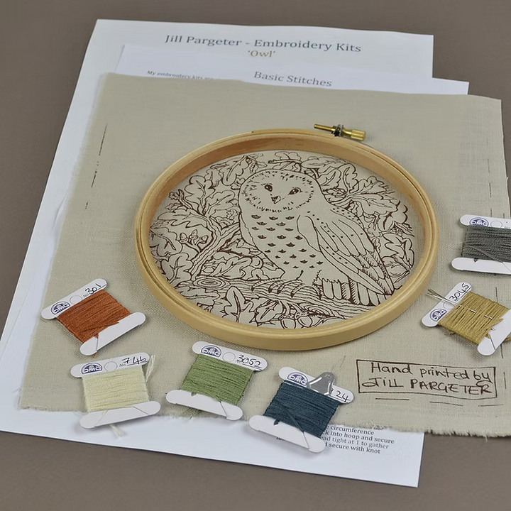 Jill Pargeter Embroidery Kit - Owl