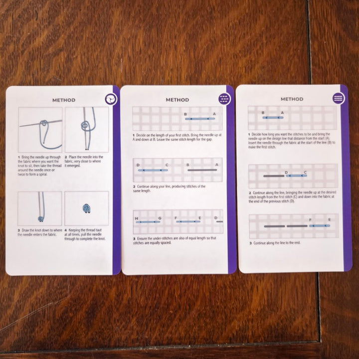 RSN Embroidery Stitch Card Deck