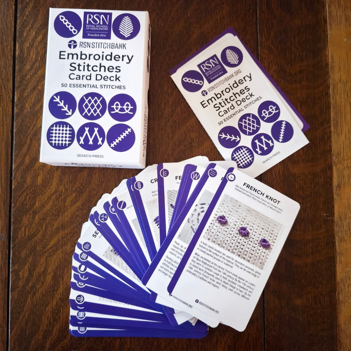 RSN Embroidery Stitch Card Deck