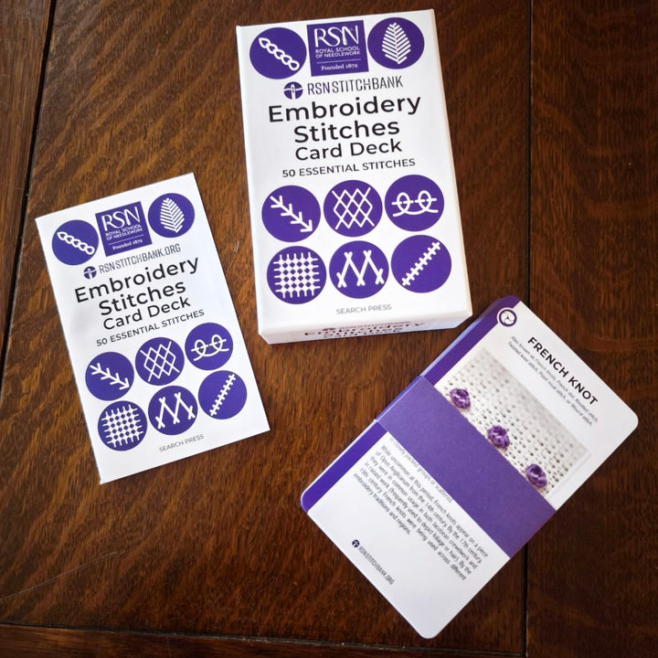 RSN Embroidery Stitch Card Deck