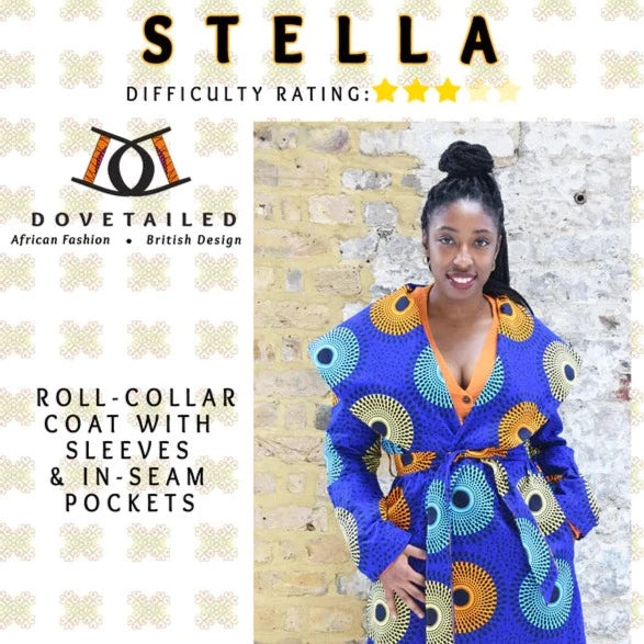 Dovetailed London Sewing Patterns - Stella Roll Collar Coat