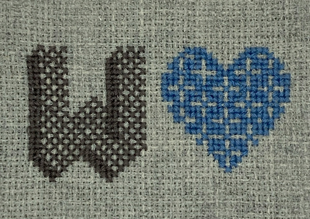 Super Stitch Studio Initial Heart Cross Stitch Kit