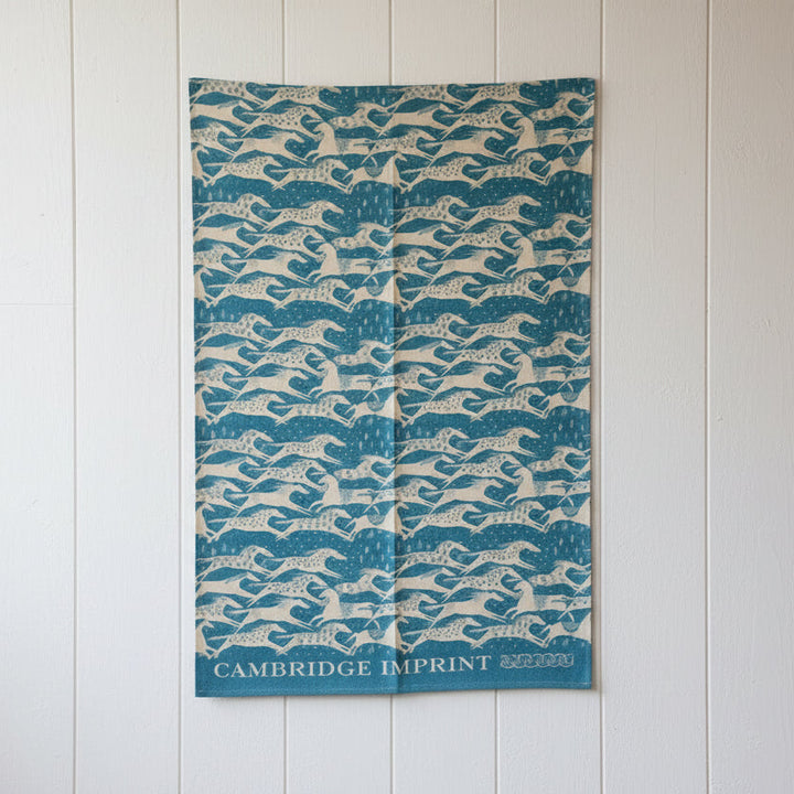 Cambridge Imprint Cotton Single Tea Towel