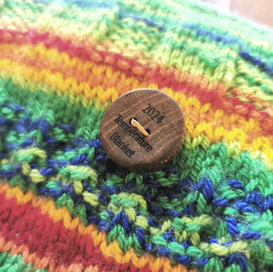 Temperature Blanket Button