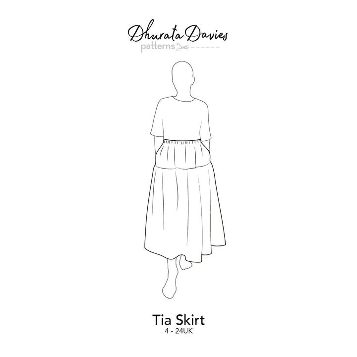 Dhurata Davies Tia Skirt Pattern Size 4-24