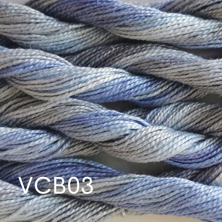 Paint Box Threads Variegated Skeins - Blues - Perle 8