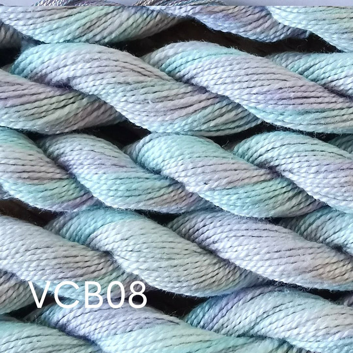 Paint Box Threads Variegated Skeins - Blues - Perle 8