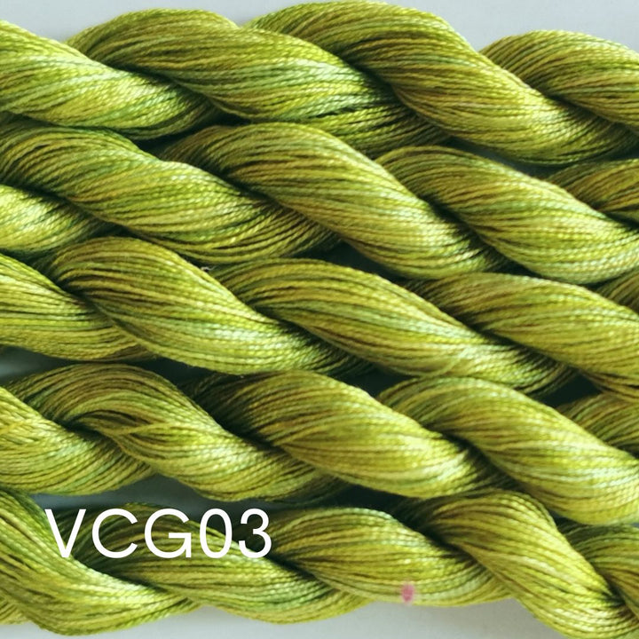 Paint Box Threads Variegated Skeins - Greens - Perle 12