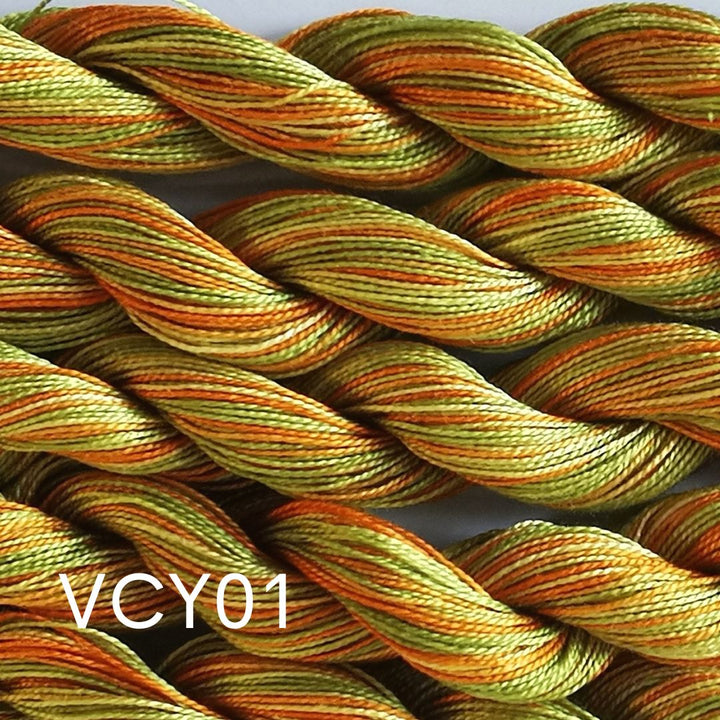 Paint Box Threads Variegated Skeins - Yellows - Perle 12