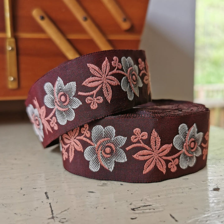 Kafka Alpenrose Ribbon 32mm wide - per 50 cm length