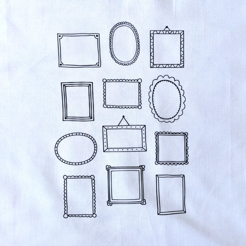 'Frames' Printed Fabric Panel