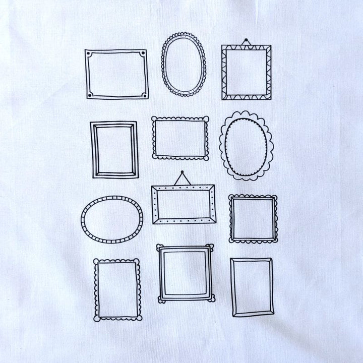 'Frames' Printed Fabric Panel