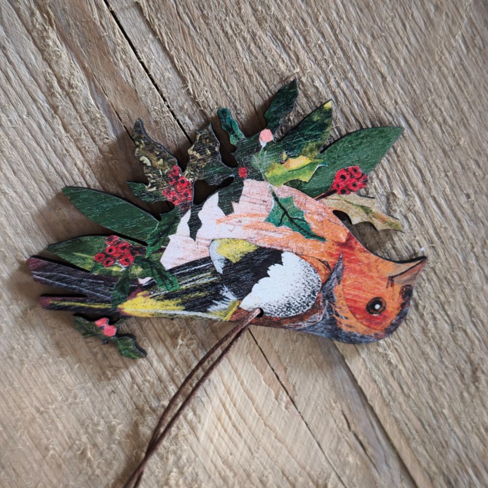 Nature Wooden Decoration by Clare O&