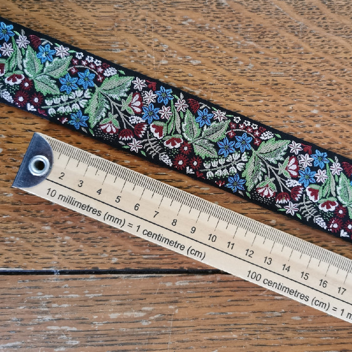 Kafka Flower Dream Ribbon 40mm wide - per 50cm length