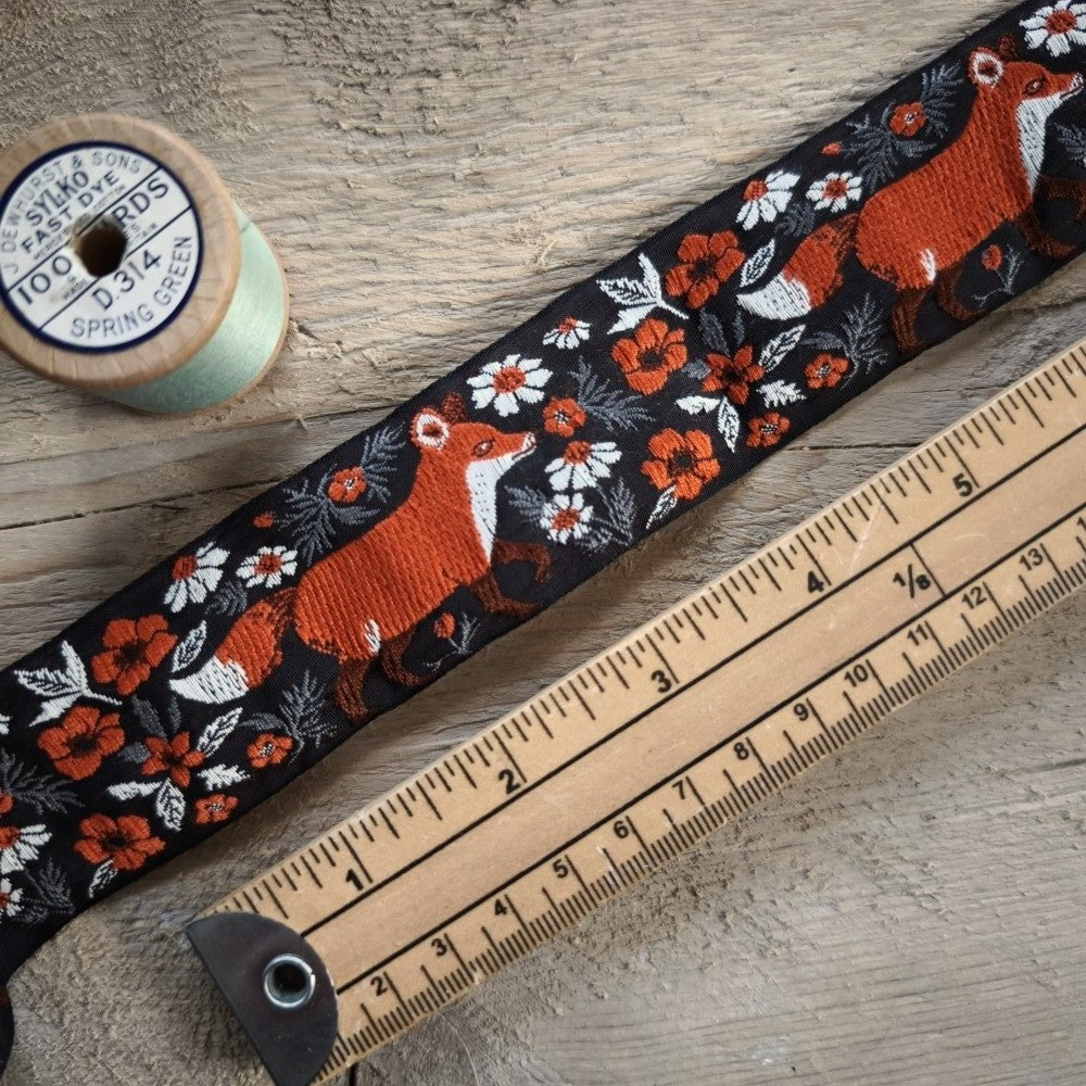 Kafka Fox Ribbon 40mm wide - per 50cm length