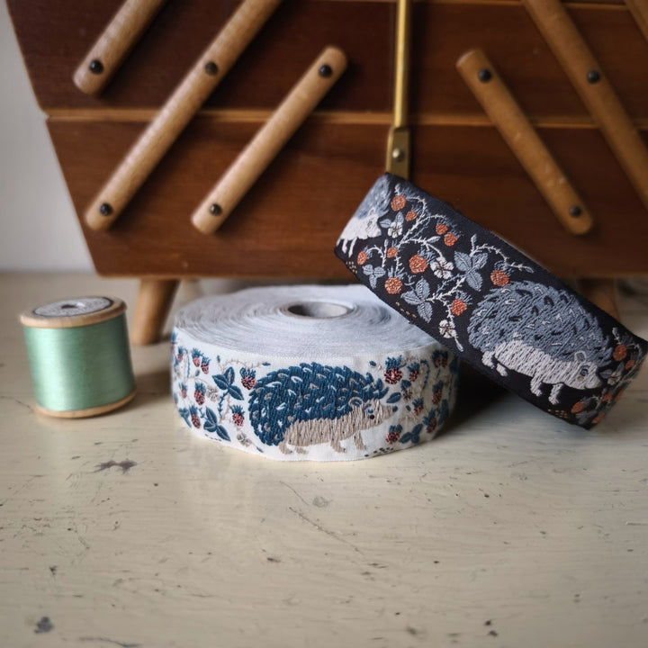 Kafka Hedgehog Ribbon 30mm wide - per 50cm length