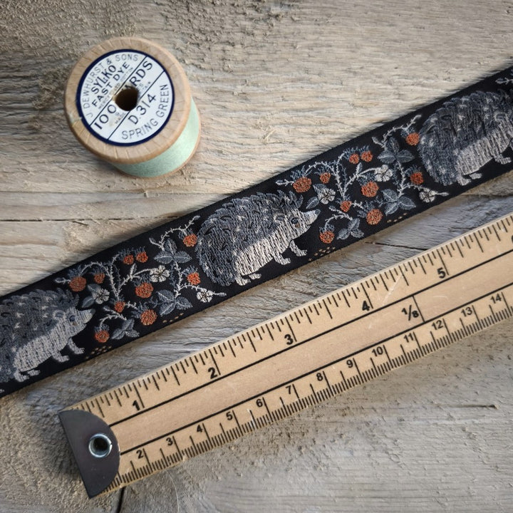 Kafka Hedgehog Ribbon 30mm wide - per 50cm length