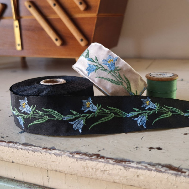 Kafka Bluebell Ribbon 32 mm wide - per 50cm length