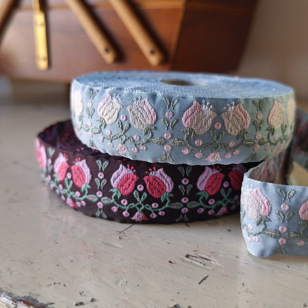 Kafka Campanula Ribbon 30mm wide - per 50cm length