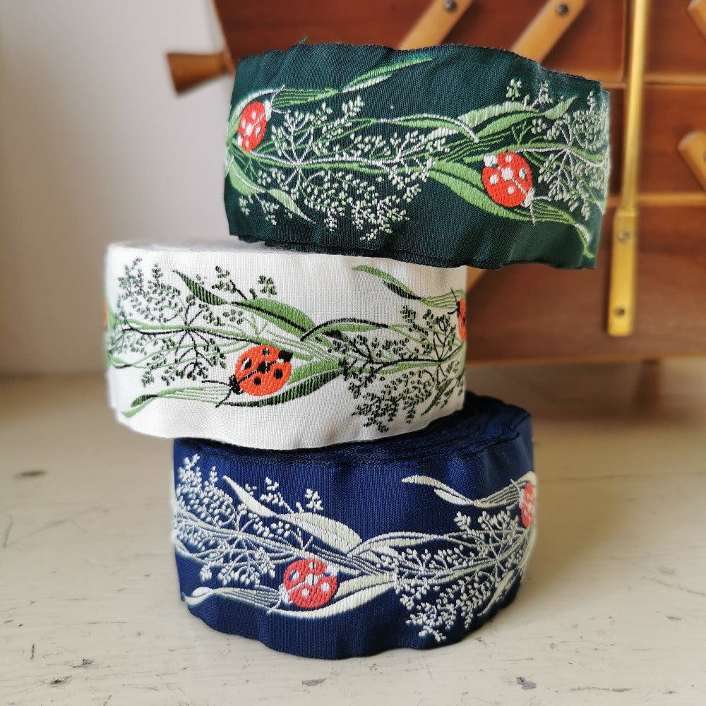 Kafka Ladybird Ribbon - 40mm wide, per 50cm length – Beyond Measure