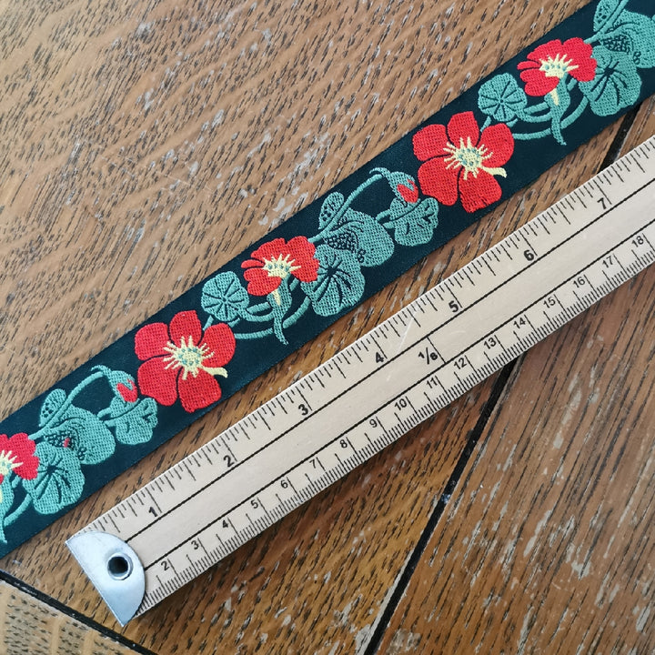 Kafka Nasturtium Ribbon 32mm wide - per 50cm length