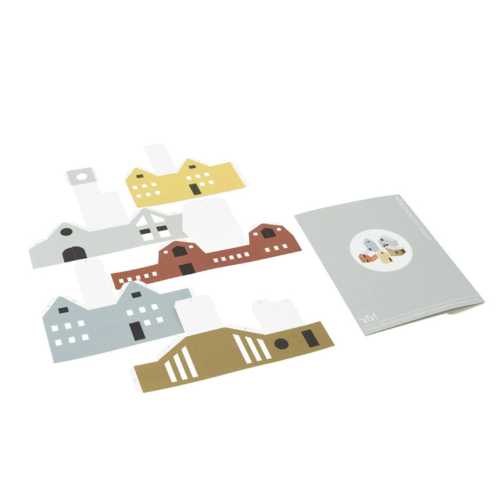Jurianne Matter 'Nook' Set of 5 Paper Houses
