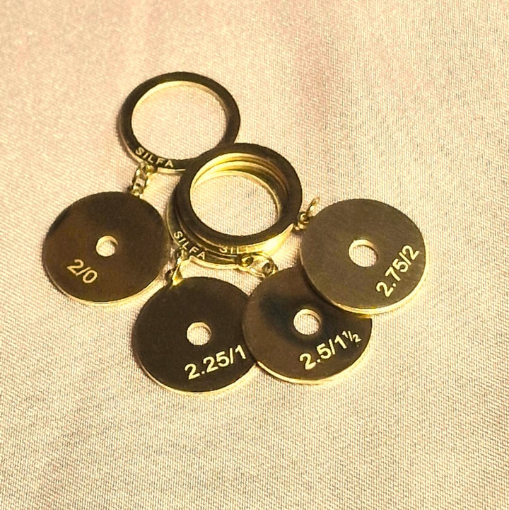 Silfa Stitch Markers Charms / Needle Gauges