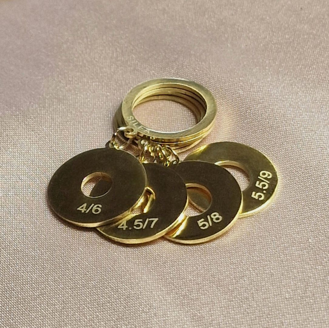 Silfa Stitch Markers Charms / Needle Gauges