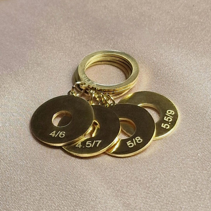 Silfa Stitch Markers Charms / Needle Gauges