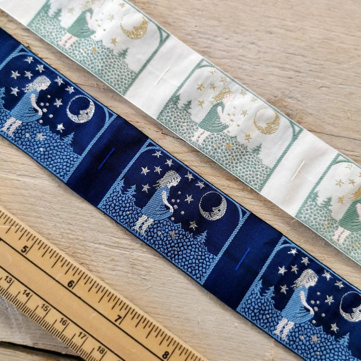 Kafka Star Money Ribbon - 6 motifs /labels (approx 46cm length)