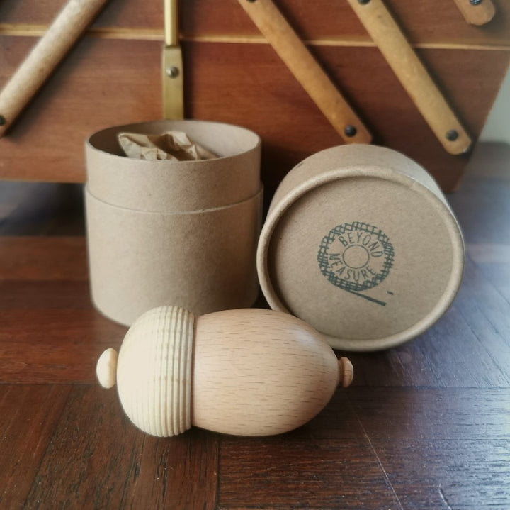 Wooden Acorn Sewing Etui