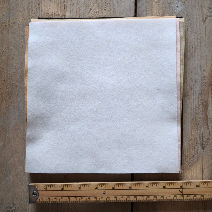 Skin tones and neutrals viscose/wool felt bundle