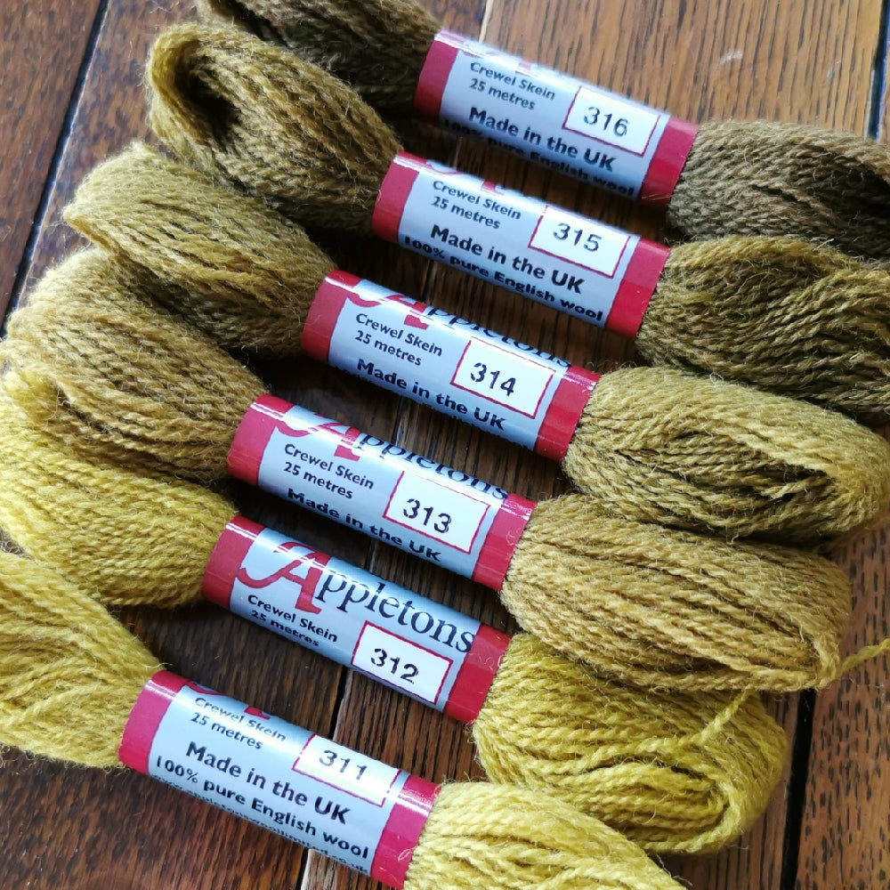 Appletons Wool - crewel Brown Olive