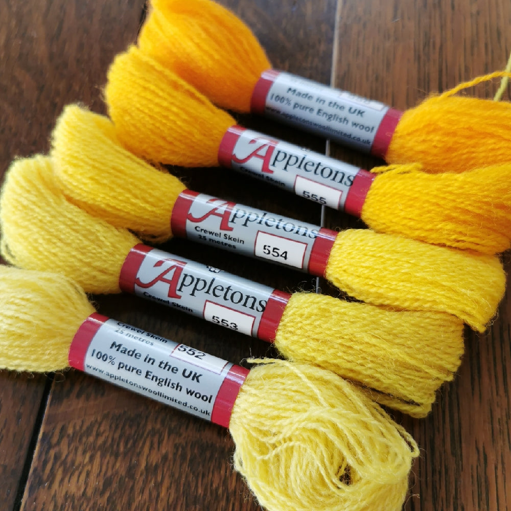 Appletons Wool - crewel  Bright Yellow
