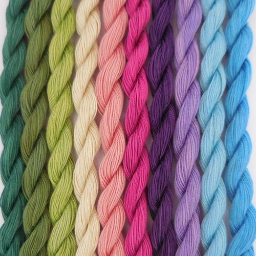 Paint Box Threads - 10 Pack of Hand Dyed Cotton Threads